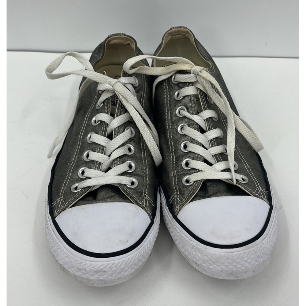 Converse All Star Women's 11 Men's 9 Low Top Chuck Taylors Sneakers Metallic - Picture 2 of 9